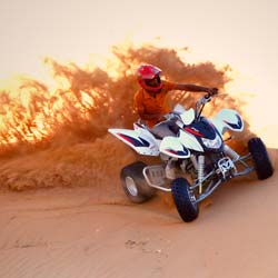 Quad Bike Ride in the desert of Dubai